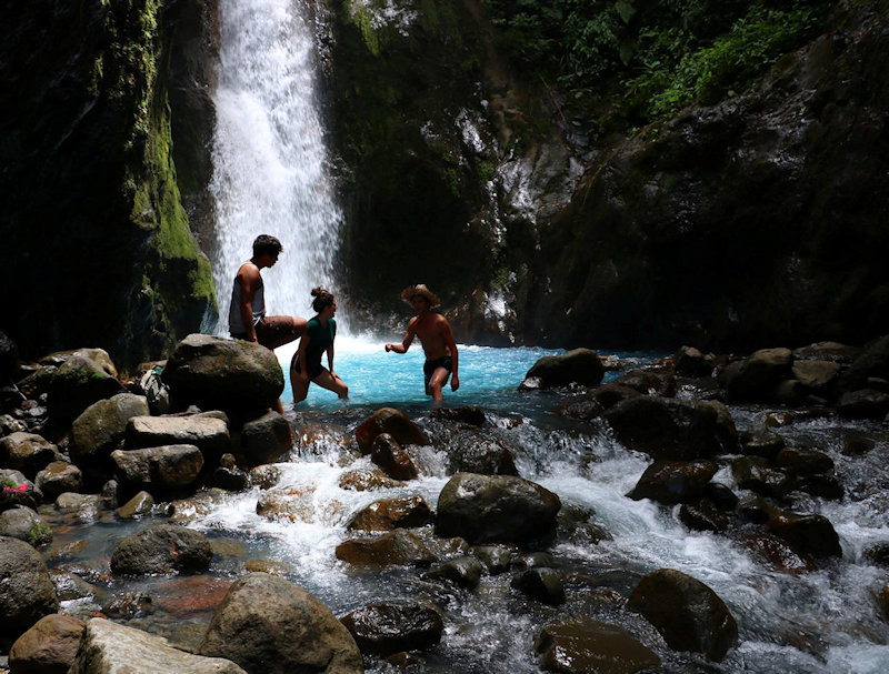 Swimmers - Blue Falls of Costa Rica