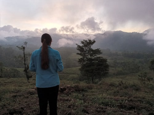 Women looking - Blue Falls of Costa Rica