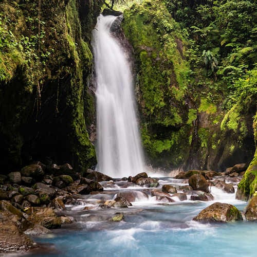 Blue Falls of Costa Rica - Las Gemelas.